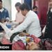 तिसरी-जमुआ मुख्य मार्ग पर मवेशी लदा वाहन दुर्घटनाग्रस्त
