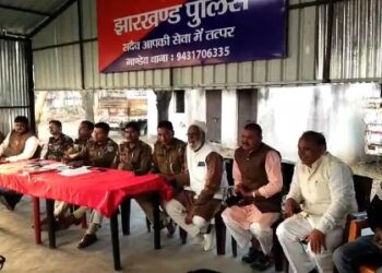 Peace committee meeting regarding Saraswati Puja in Gandey police station, complete ban on DJ and obscene songs