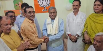 Inauguration of residential office of OBC Morcha District President Ranjit Baranwal, inaugurated by Babulal Marandi