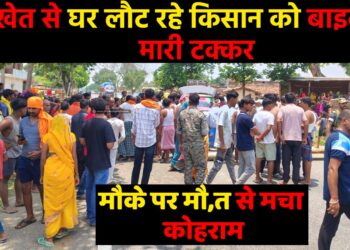 खेत से लौट रहे किसान की मौत