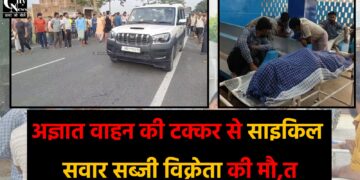 गिरिडीह में दर्दनाक सड़क हादसा अज्ञात वाहन की टक्कर से साइकिल सवार सब्जी विक्रेता की मौत