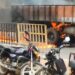 Truck catches fire after tank blast near Bengabad Mor, Giridih.