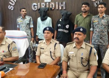 Police arrest two suspects in Giridih murder case investigation.