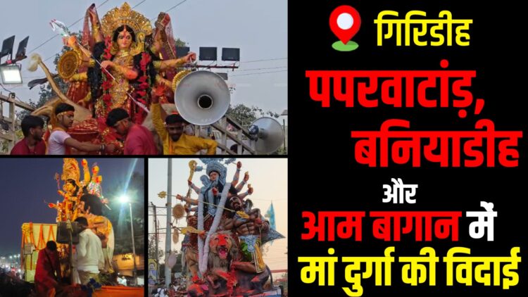 Devotees bid farewell to Maa Durga amid drums, prayers and traditions.